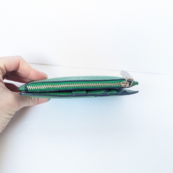 Kate Spade New York SAM MEDIUM SATCHEL and Mini Wallet Green and Pink - Picture 11 of 14